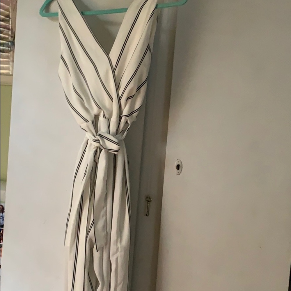 Semi formal white jumpsuit